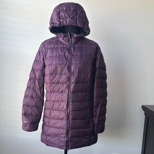Eddie Bauer Women's Hooded Puffer Coat - Plum